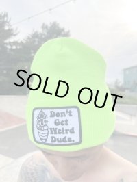 "2月限定LBDAオフィシャルアイテム入荷記念" ラスト1枚で終了 DGWD / GUN TALK ニットキャップ GREEN NEON