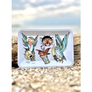 画像6: オーピーさん直買付アイテム DGWD / OWL TATTOO FLASH トレー Artwork by OPIE ORTIZ