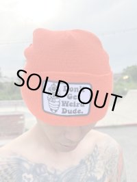 ラスト1枚で終了 DGWD / GUN TALK ニットキャップ ORANGE NEON