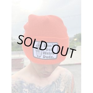 画像1: ラスト1枚で終了 DGWD / GUN TALK ニットキャップ ORANGE NEON