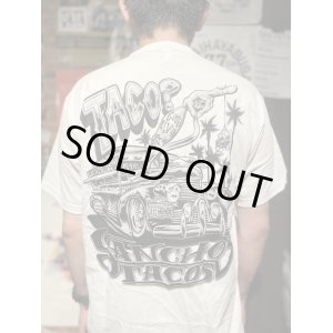 画像1: Lサイズラスト1枚で終了 送料無料 SANCHO'S TACOS / Good Livin Taco? 半袖Tシャツ WHITE