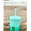 画像2: ラスト1個で終了 DUNKIN DONUTS / 2023 GREEN RAINBOW ACRYLIC TRAVEL CUP TUMBLER with STRAW (2)