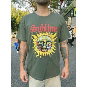 画像20: Lラスト2枚で終了 SUBLIME / Yellow Sun Tシャツ グリーン