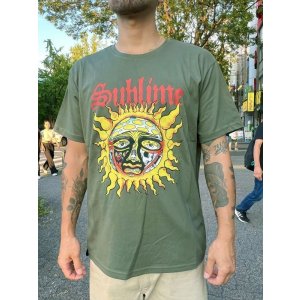 画像19: Lラスト2枚で終了 SUBLIME / Yellow Sun Tシャツ グリーン
