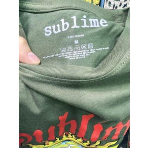 画像23: Lラスト2枚で終了 SUBLIME / Yellow Sun Tシャツ グリーン