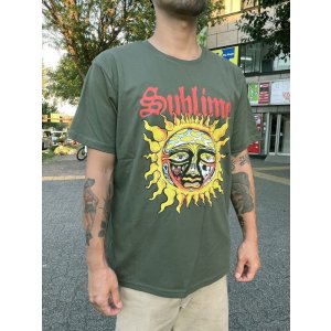 画像18: Lラスト2枚で終了 SUBLIME / Yellow Sun Tシャツ グリーン