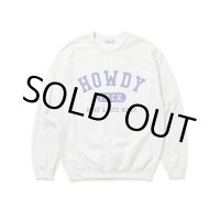 Lサイズラスト1枚で終了 HOWDY / College クルースウェット Ash