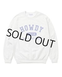 Lサイズラスト1枚で終了 HOWDY / College クルースウェット Ash