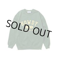 Lサイズラスト1枚で終了 HOWDY / College クルースウェット Forest Green