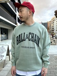 送料無料 Mサイズラスト1枚で終了 FUCKIN' MELLOW CLOTHING / Long Beach Posse Artwork by PICTURE MOUSE スウェット SMOKEY GREEN