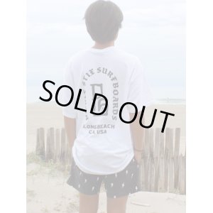 画像1: 送料無料 PICKLE STIX SURFBOARDS (Smelly of NOFX) / SMOG TOWN Tシャツ WHITE