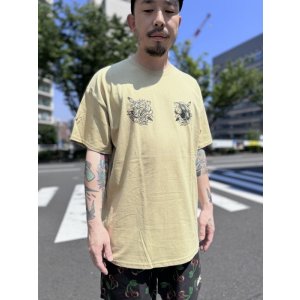 画像4: FUCKIN' MELLOW CLOTHING / Old Panther artwork by JUN of Black Star Tattoo 半袖 Tシャツ TAN