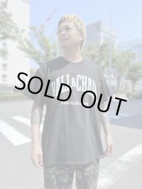 FUCKIN' MELLOW CLOTHING / Long Beach Posse artwork by PICTURE MOUSE 半袖 Tシャツ BLACK