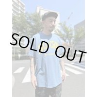 FUCKIN' MELLOW CLOTHING / Long Beach Posse artwork by PICTURE MOUSE 半袖 Tシャツ INDIGO BLUE