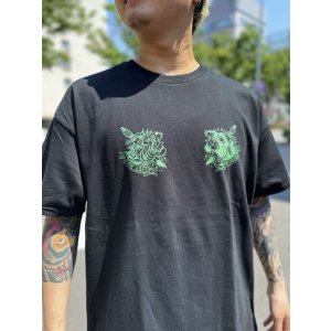 画像3: FUCKIN' MELLOW CLOTHING / Old Panther artwork by JUN of Black Star Tattoo 半袖 Tシャツ BLACK