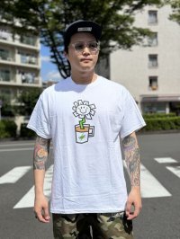 売り切れ次第廃番 GREEN DAY OAKLAND COFFEE WORKS / FLOWER POT Tシャツ WHITE