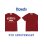 画像1: HOWDY / College Tシャツ バーガンディー (1)