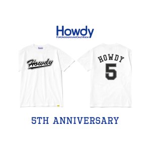 画像1: HOWDY / No.5 Tシャツ ホワイト