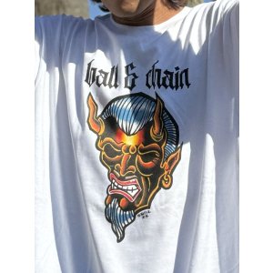 画像9: 送料無料 OPIE ORTIZ x BALL&CHAIN / "ORTIZ" 1998-2024 Reprint Red Devil Tシャツ ホワイト