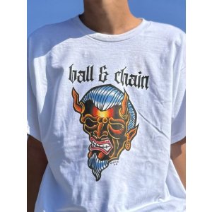 画像6: 送料無料 OPIE ORTIZ x BALL&CHAIN / "ORTIZ" 1998-2024 Reprint Red Devil Tシャツ ホワイト