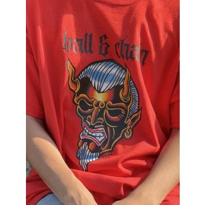 画像6: 送料無料 OPIE ORTIZ x BALL&CHAIN / "ORTIZ" 1998-2024 Reprint Red Devil Tシャツ レッド
