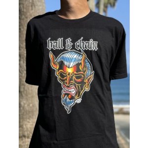 画像7: 送料無料 OPIE ORTIZ x BALL&CHAIN / "ORTIZ" 1998-2024 Reprint Red Devil Tシャツ ブラック