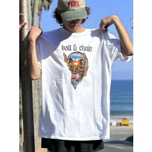 画像8: 送料無料 OPIE ORTIZ x BALL&CHAIN / "ORTIZ" 1998-2024 Reprint Red Devil Tシャツ ホワイト