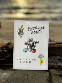 ラスト1枚で終了 LONG BEACH DUB ALLSTARS / Tattoo Flash Artwork by Opie Ortiz ステッカーパック 