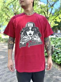 LONG BEACH DUB ALLSTARS / Tattoo Girl Artwork by Opie Ortiz Tシャツ レッド