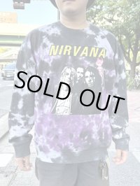 送料無料 L、2XLラスト1枚づつで終了 NIRVANA / Flipper タイダイスウェット