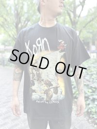 XLラスト1枚で終了 KORN / Follow the Leader Tシャツ ブラック