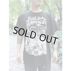 画像1: 1000円OFF Lサイズラスト1枚で終了 SUICIDAL TENDENCIES / Skater Skull Tシャツ ブラック