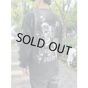 画像4: 送料無料 XLラスト1枚で終了 FUCKIN' MELLOW / LBC Skull Artwork by WACKY 長袖ポケットTシャツ ブラック