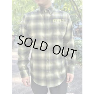 画像4: 送料無料 Mサイズラスト1枚で終了 FUCKIN' MELLOW / RESPECT Artwork by WACKY ライトネルシャツ グリーン