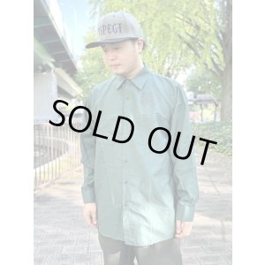 画像6: 送料無料 XLラスト2枚で終了 FUCKIN' MELLOW / LBC Skull Artwork by WACKY  REDKAP 長袖ワークシャツ スプルースグリーン