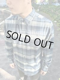 M、Lサイズ各1枚ずつで終了 送料無料 FUCKIN' MELLOW / RESPECT Artwork by WACKY ライトネルシャツ ネイビー