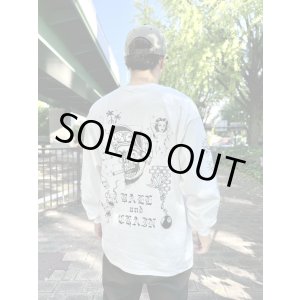 画像4: 送料無料 2XLラスト1枚で終了 FUCKIN' MELLOW / LBC Skull Artwork by WACKY 長袖ポケットTシャツ ホワイト