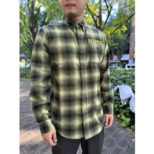 画像5: 送料無料 Mサイズラスト1枚で終了 FUCKIN' MELLOW / RESPECT Artwork by WACKY ライトネルシャツ グリーン