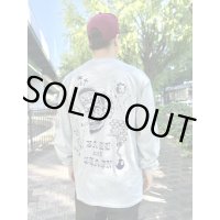 送料無料 FUCKIN' MELLOW / LBC Skull Artwork by WACKY 長袖ポケットTシャツ グレー