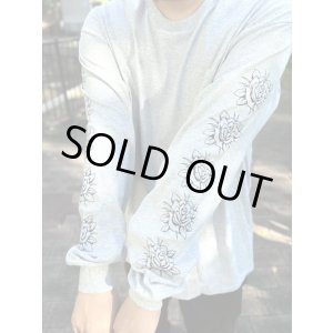 画像8: 送料無料 FUCKIN' MELLOW / LBC Skull Artwork by WACKY 長袖ポケットTシャツ グレー