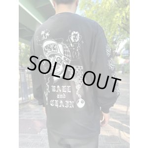 画像3: 送料無料 XLラスト1枚で終了 FUCKIN' MELLOW / LBC Skull Artwork by WACKY 長袖ポケットTシャツ ブラック