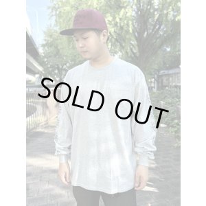 画像9: 送料無料 FUCKIN' MELLOW / LBC Skull Artwork by WACKY 長袖ポケットTシャツ グレー