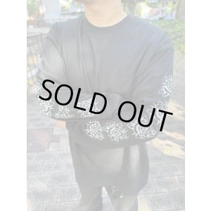 画像5: 送料無料 XLラスト1枚で終了 FUCKIN' MELLOW / LBC Skull Artwork by WACKY 長袖ポケットTシャツ ブラック