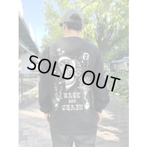 画像2: 送料無料 XLラスト1枚で終了 FUCKIN' MELLOW / LBC Skull Artwork by WACKY 長袖ポケットTシャツ ブラック