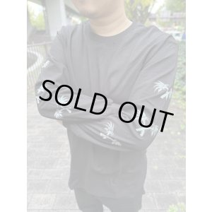 画像6: 送料無料 Lサイズ限定1枚のみ minos / X Palm Tree 長袖Tシャツ ブラック