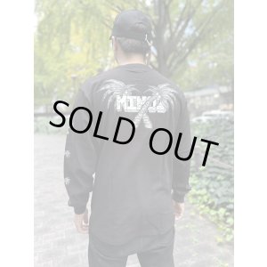 画像3: 送料無料 Lサイズ限定1枚のみ minos / X Palm Tree 長袖Tシャツ ブラック