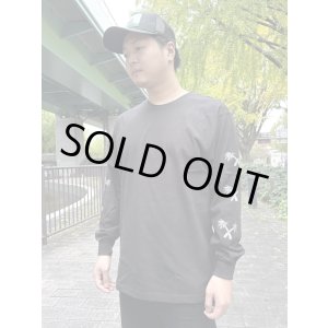 画像5: 送料無料 Lサイズ限定1枚のみ minos / X Palm Tree 長袖Tシャツ ブラック