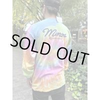 送料無料 minos / LS Taco De Minos タイダイ 長袖Ｔシャツ パステル