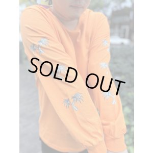 画像6: 送料無料 Lサイズ限定1枚のみ minos / X Palm Tree 長袖Ｔシャツ オレンジ