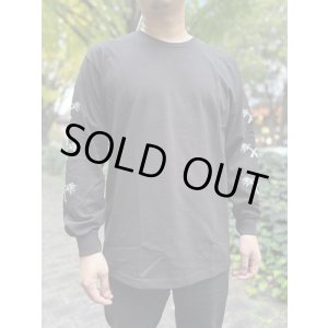 画像8: 送料無料 Lサイズ限定1枚のみ minos / X Palm Tree 長袖Tシャツ ブラック